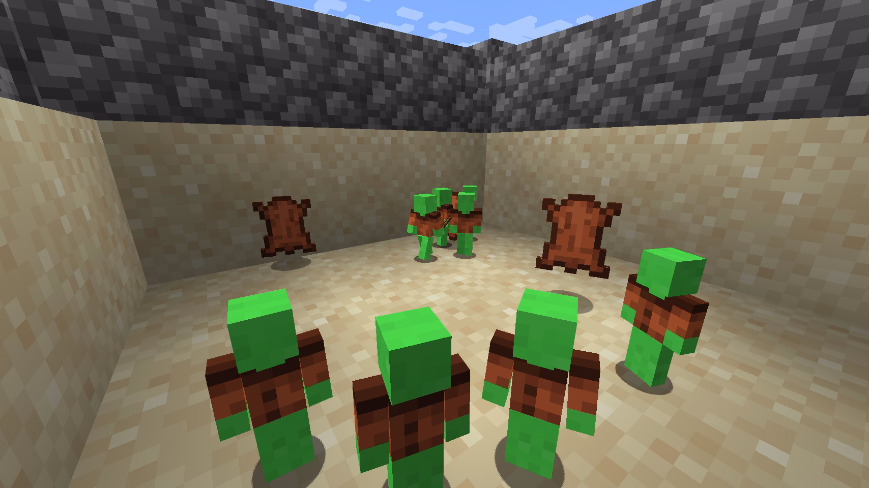 How do you fight Clay soldiers in Minecraft?