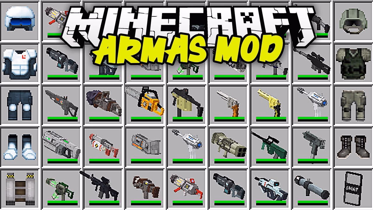 ¿Cuáles son los mejores mods de armas y combate para Minecraft?