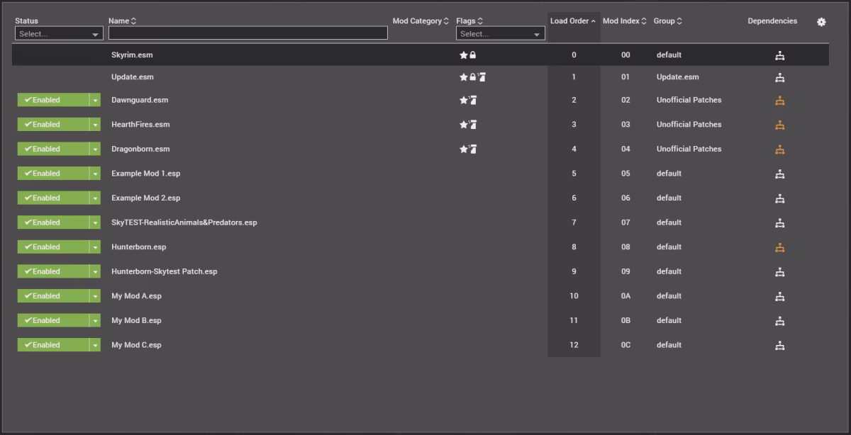 Are mods lower in the load order?