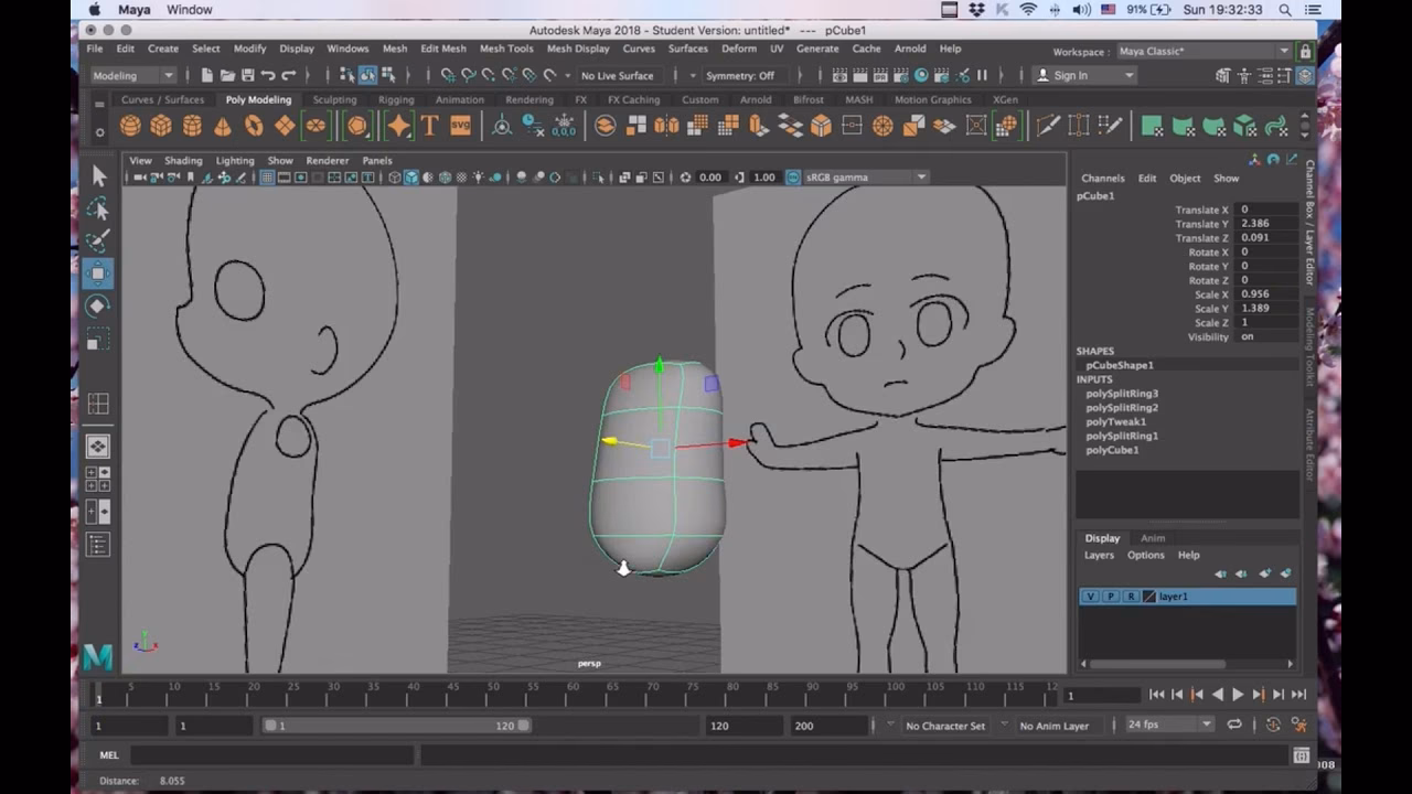 ¿Qué es el programa de formación modelado orgánico de personajes en Autodesk Maya?