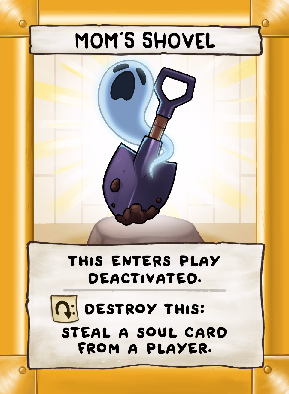 What happens if mom's shovel is broken?