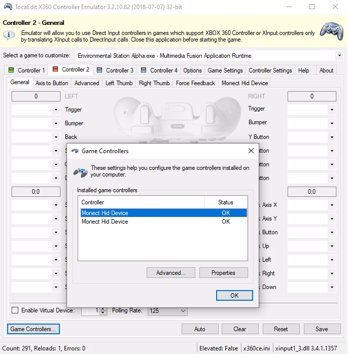 What if I don't see a monect device in the device manager?