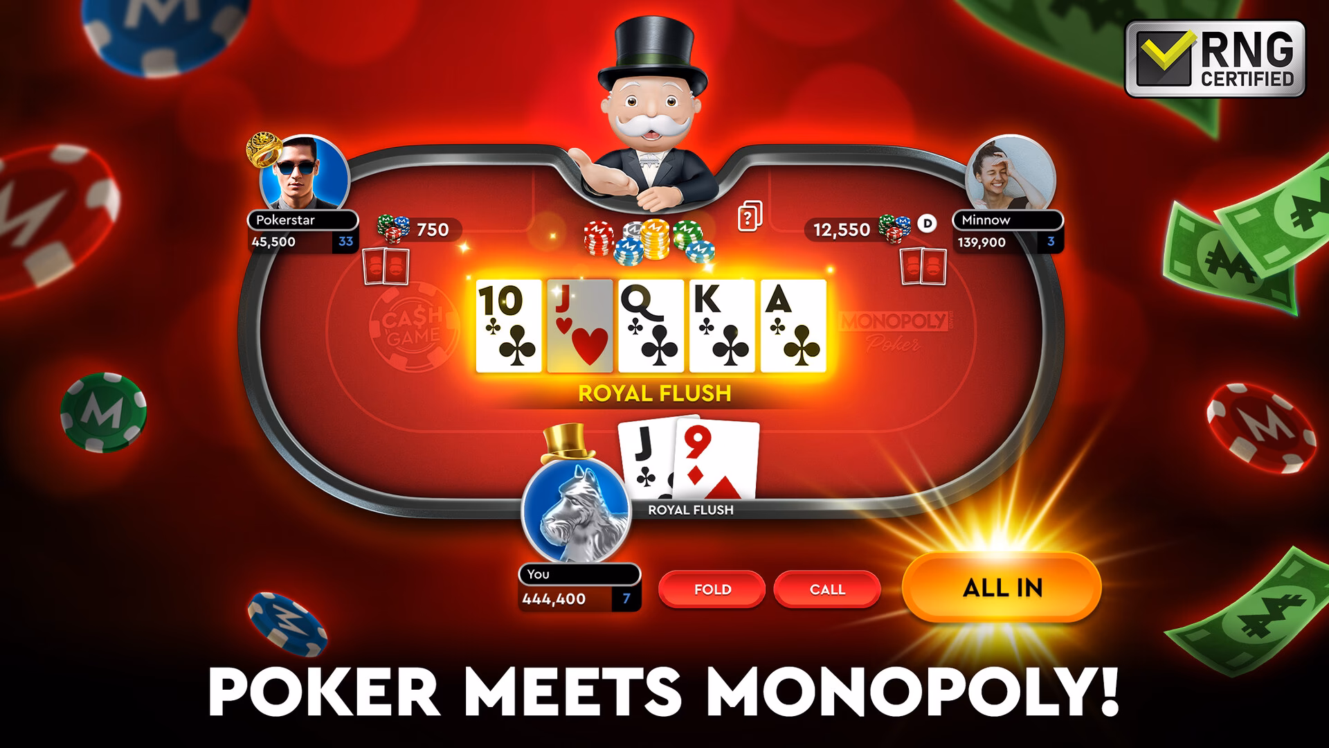 ¿Qué ofrece Monopoly póker – texas holdem?