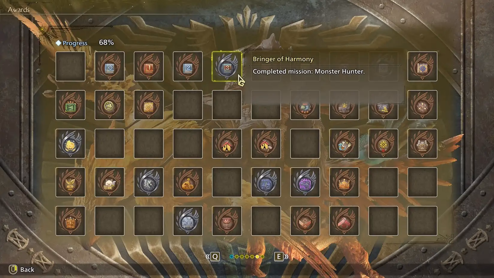 How many trophies/achievements are there in Monster Hunter Wilds?