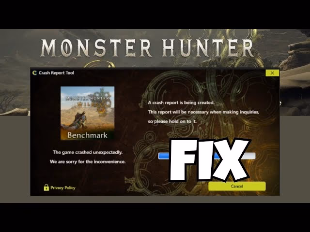 Is there a fix for Monster Hunter Wilds benchmark crashes?