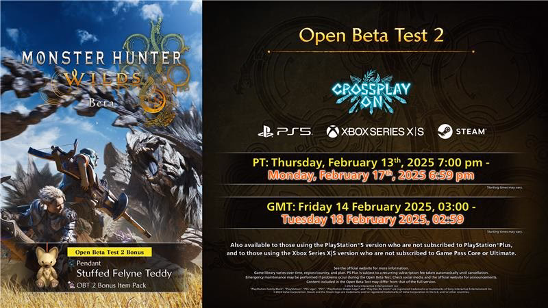When is Monster Hunter Wilds open beta?