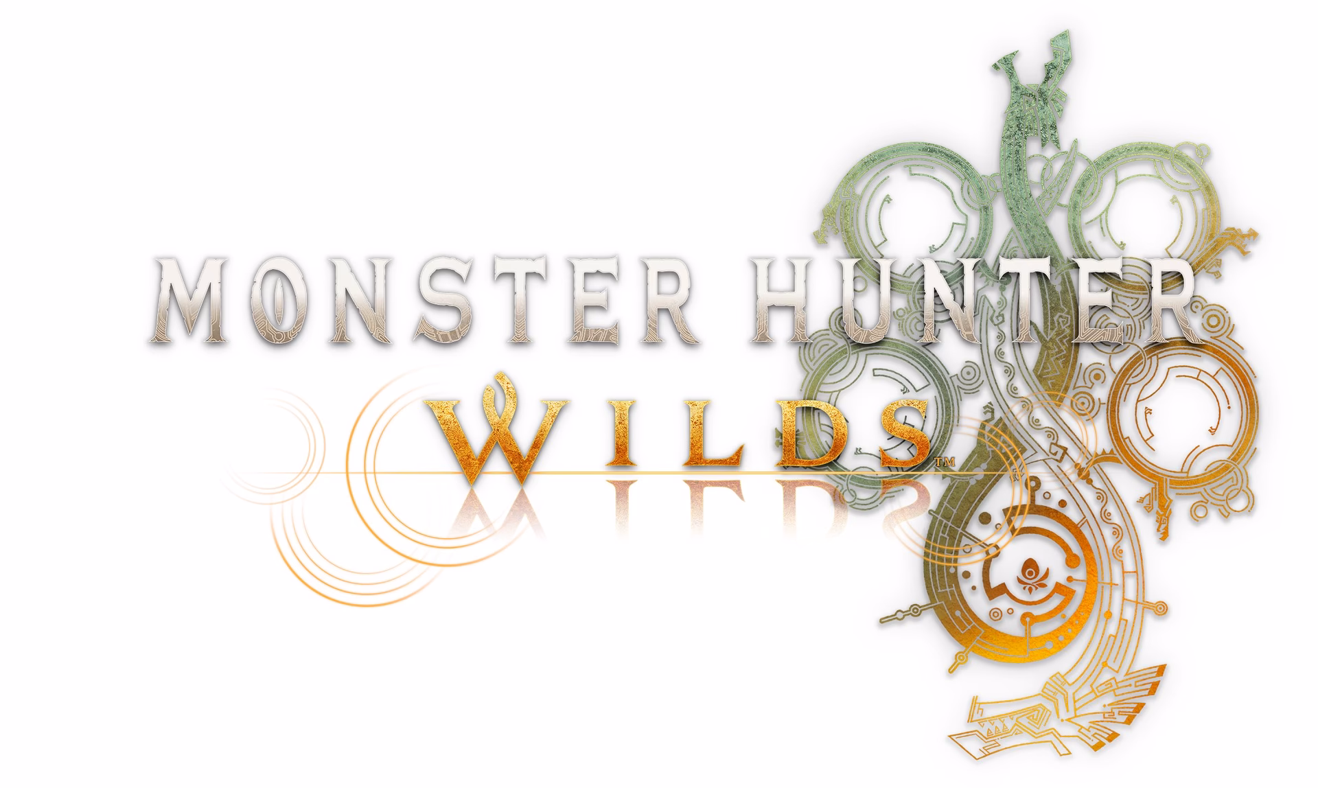 What color is Monster Hunter Wilds logo?