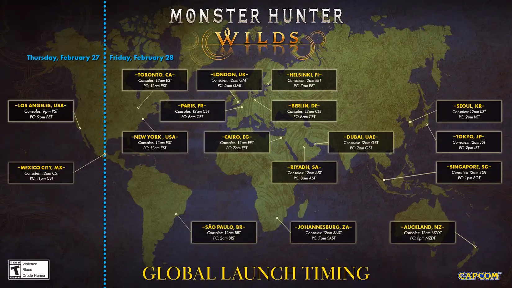 When is Monster Hunter Wilds released?