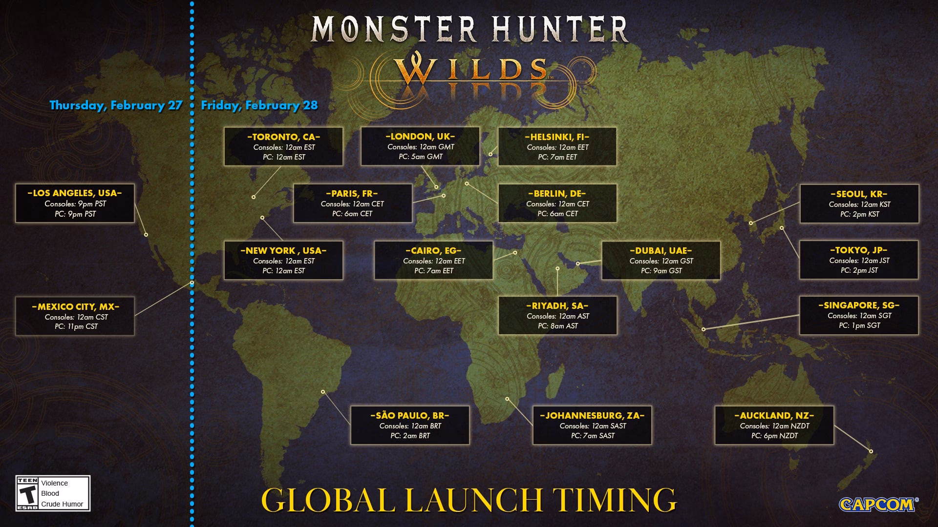 When does Monster Hunter Wilds preload start?