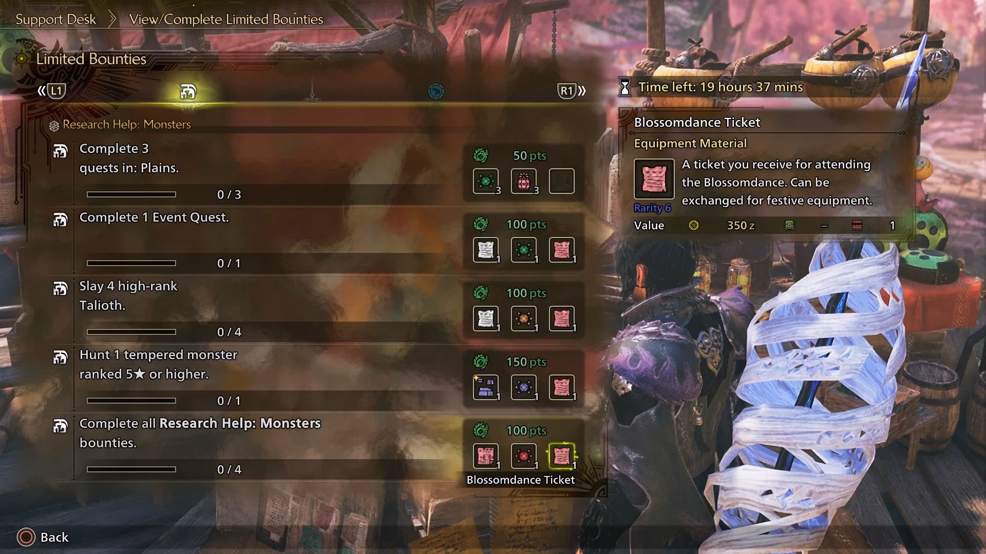 How do I get more tickets in Monster Hunter World?