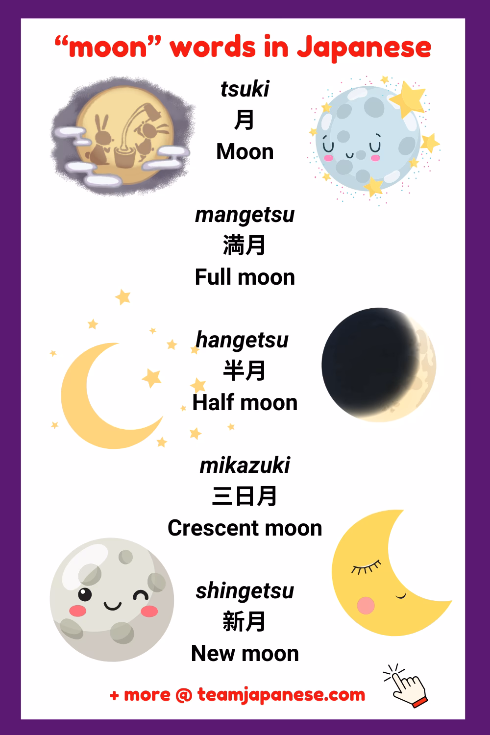 How many languages do you speak the word moon?
