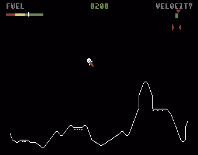 What is a moon lander cartridge game?