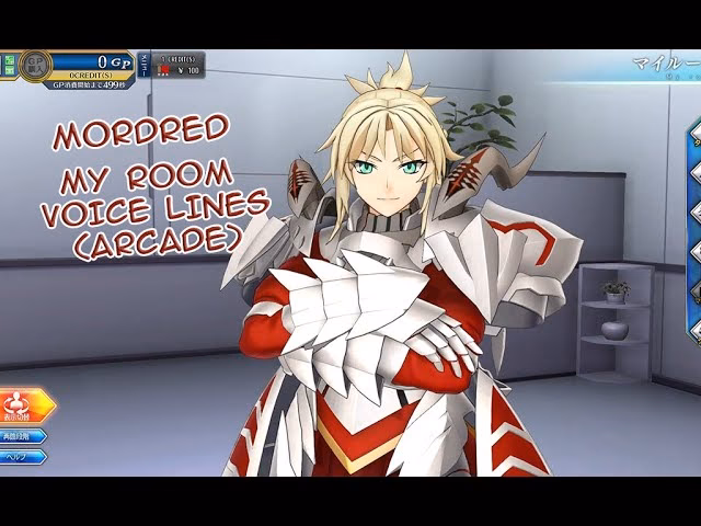 Are voice-over files available for Mordred?