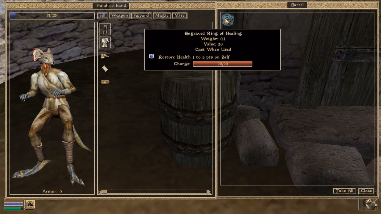 How do I cast a spell in Morrowind?