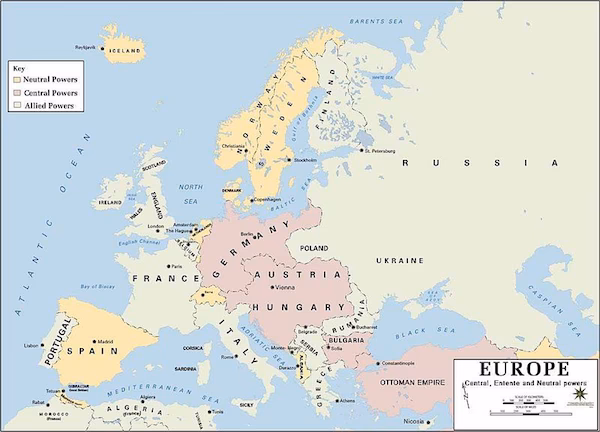 What is the difference between a neutral country and a belligerent country?