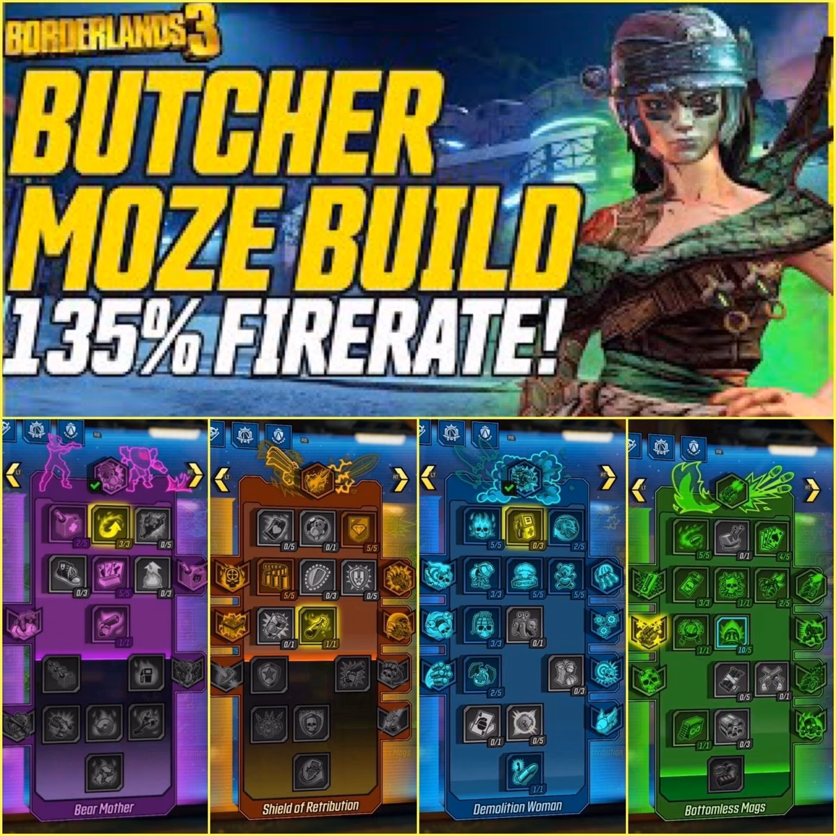 Is Moze an all DPS build?