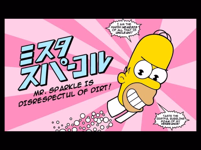 Where does Homer find Mr Sparkle?