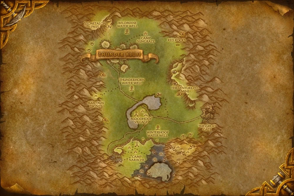What animals live in Mulgore?