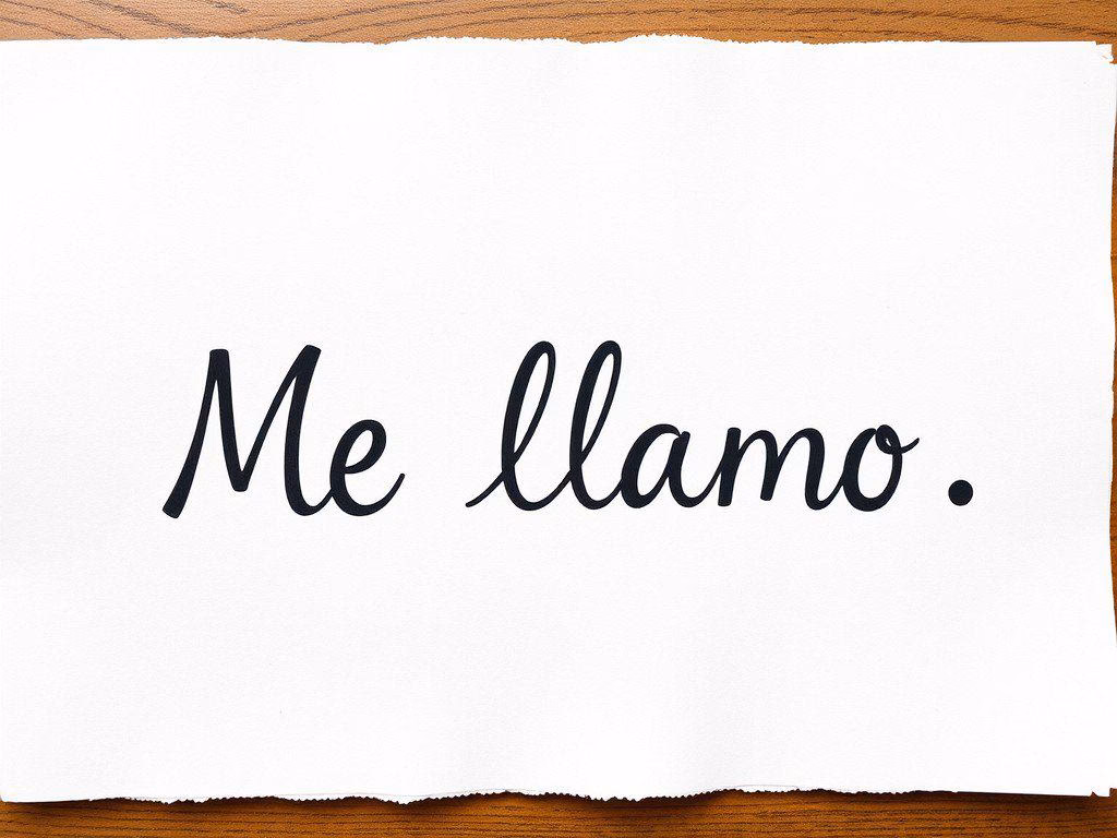 How do you say a person's name in Spanish?