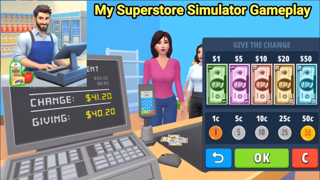 Is there a supermarket cashier simulator?