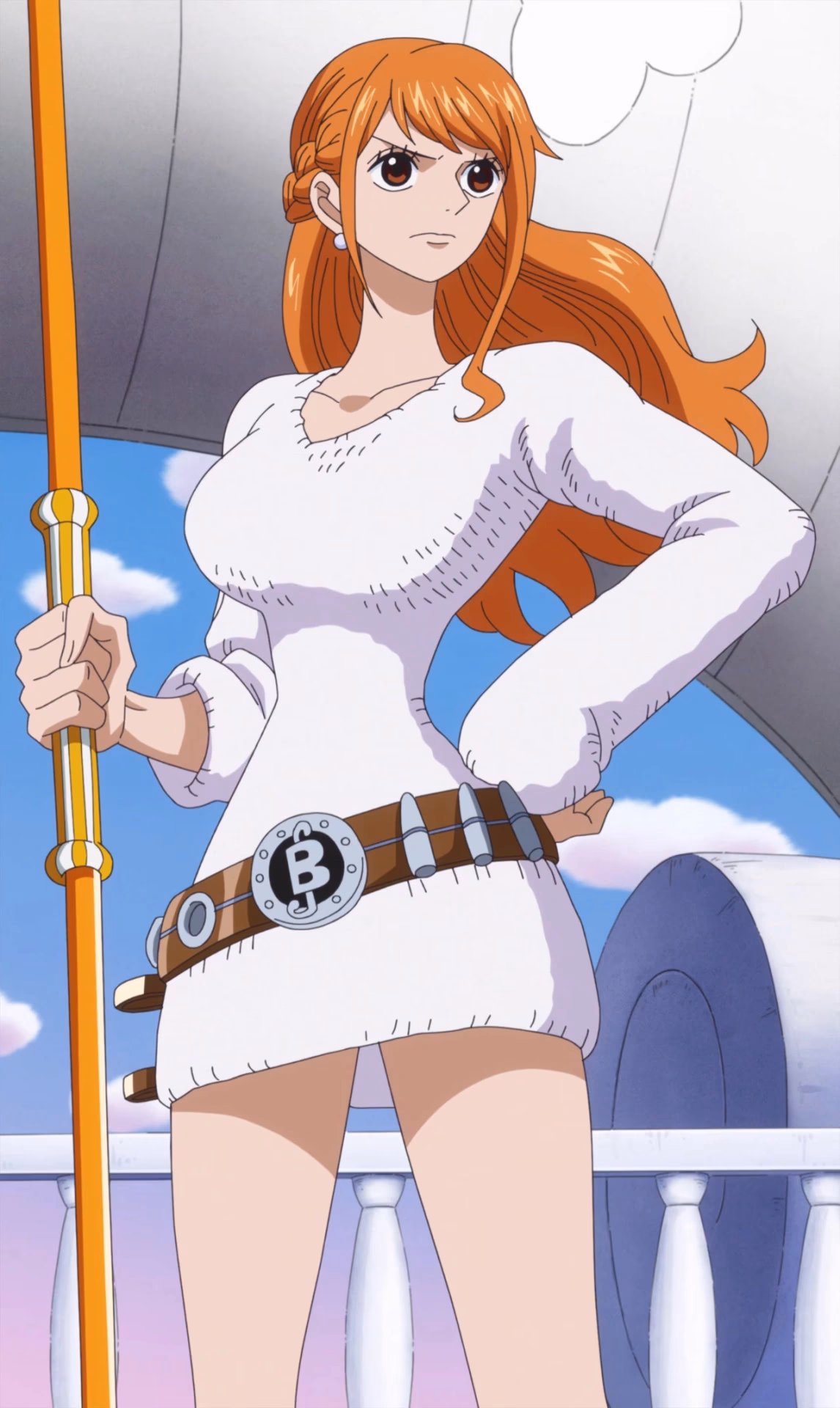 Why did Nami criticize her captain in the pre-time skip?