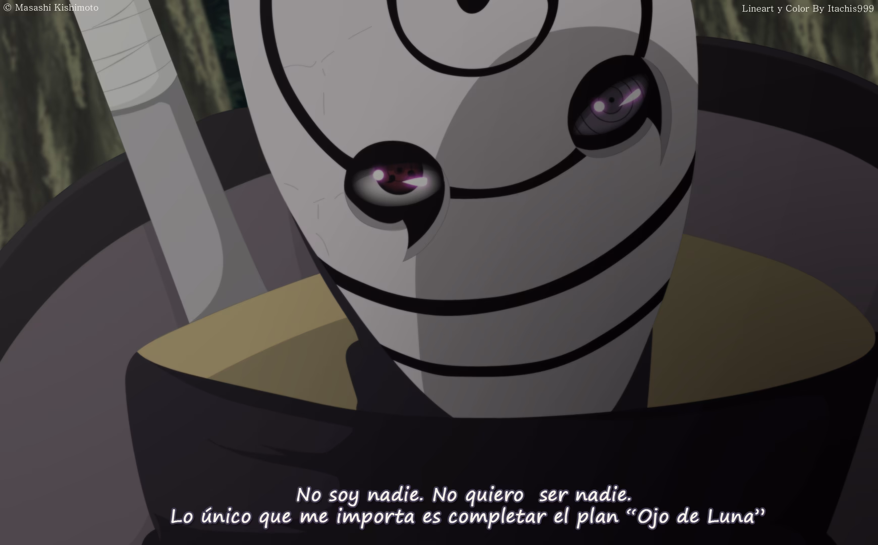 How does Naruto defeat the masked man?