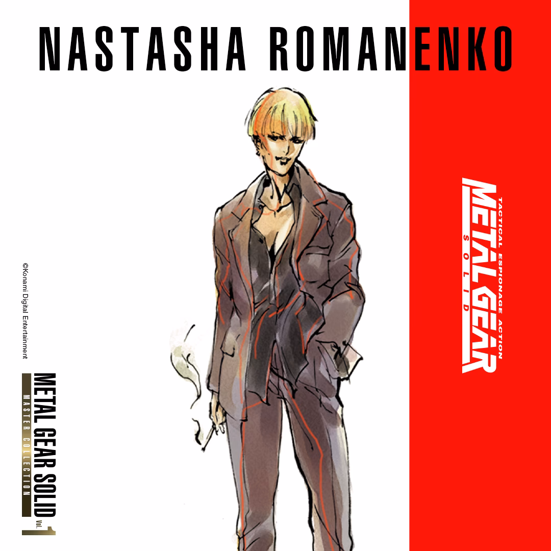 What weapon does Nastasha Romanenko use in Metal Gear Solid?