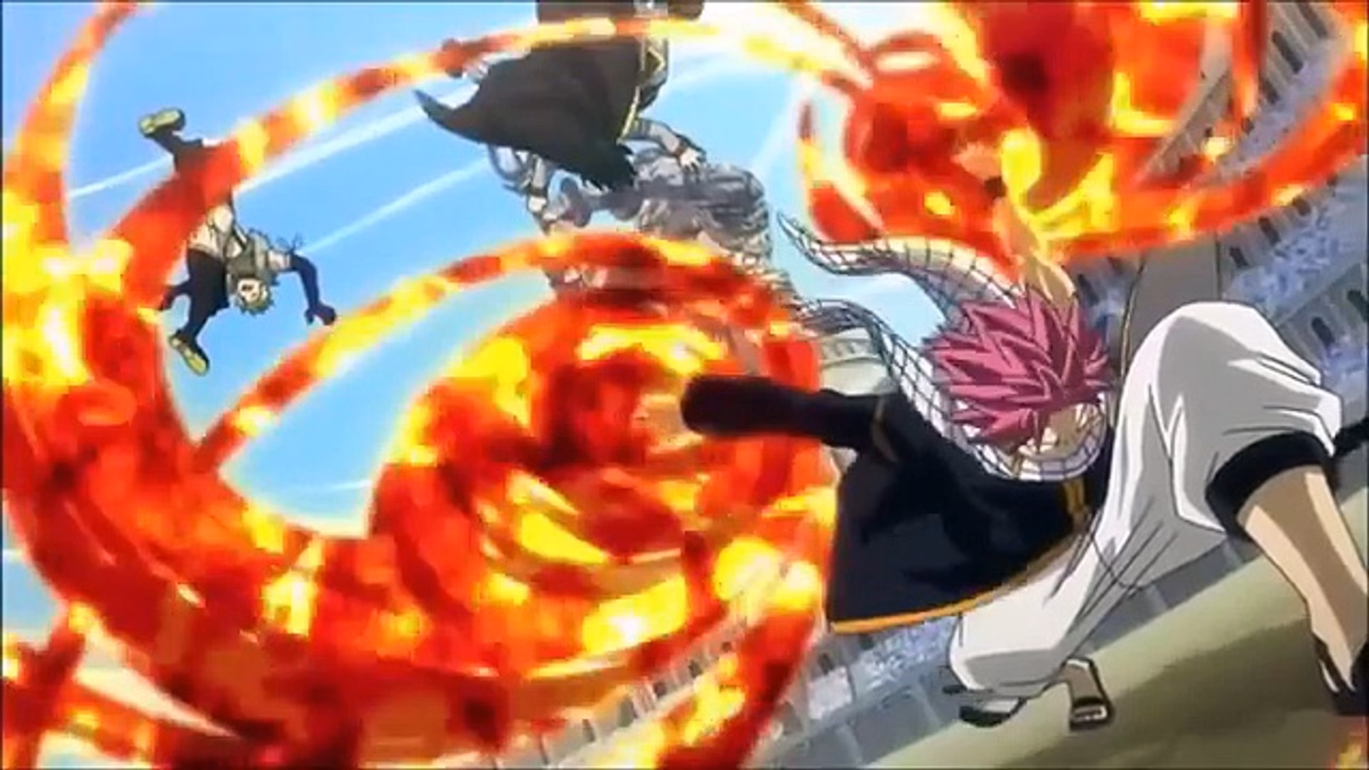 What episode of Fairy Tail is Natsu & Gajeel vs Sting & Rogue?