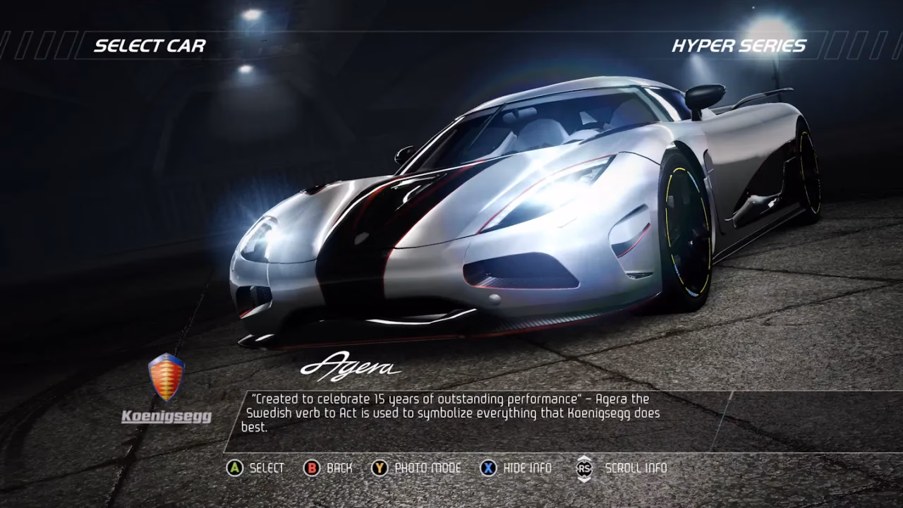 Is there a car legend of 2010 in hot pursuit?