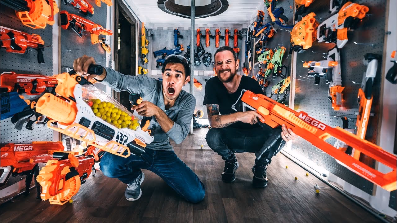 What's inside Zach King's Nerf fortress?