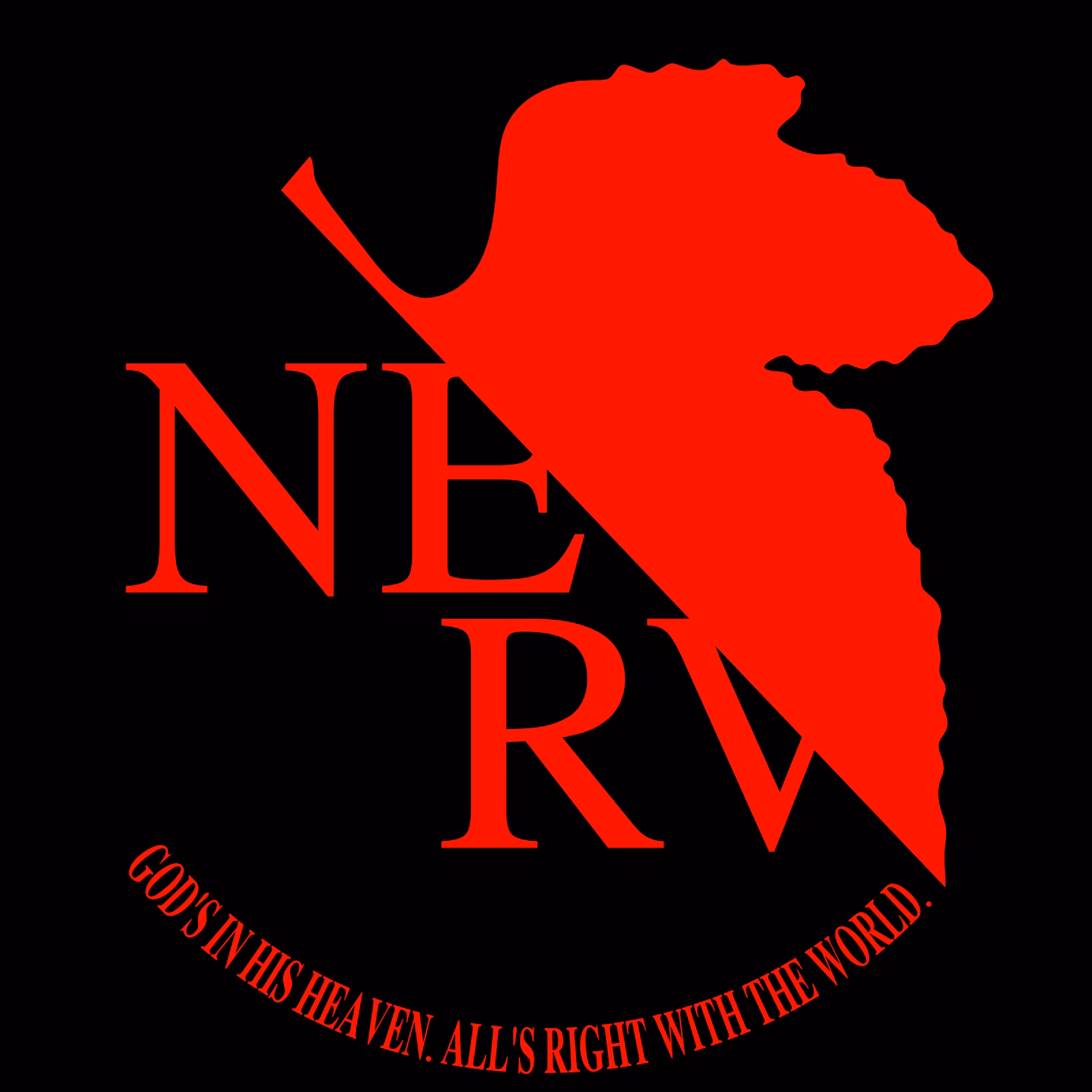 How to set NERV logo PC desktop background?