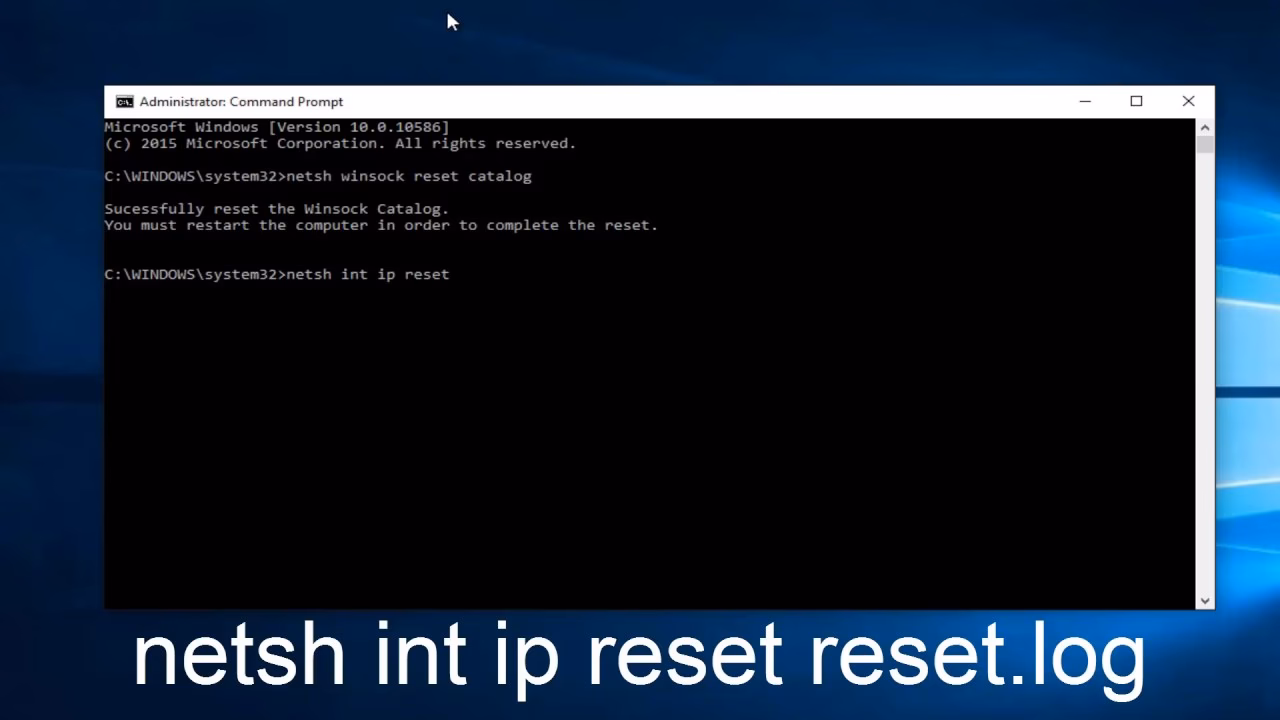 ¿Qué es Winsock Reset?
