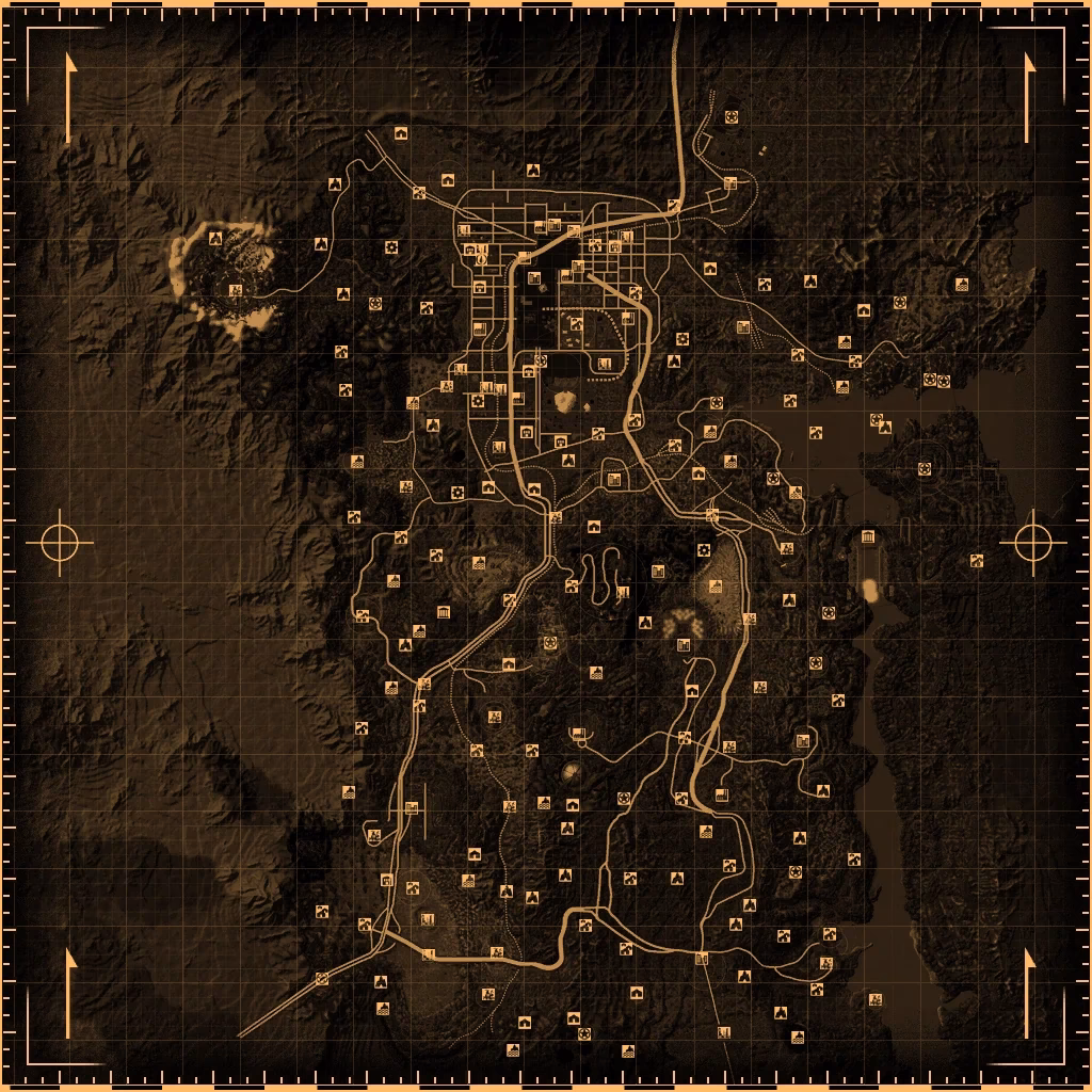 What is the Fallout New Vegas world map?