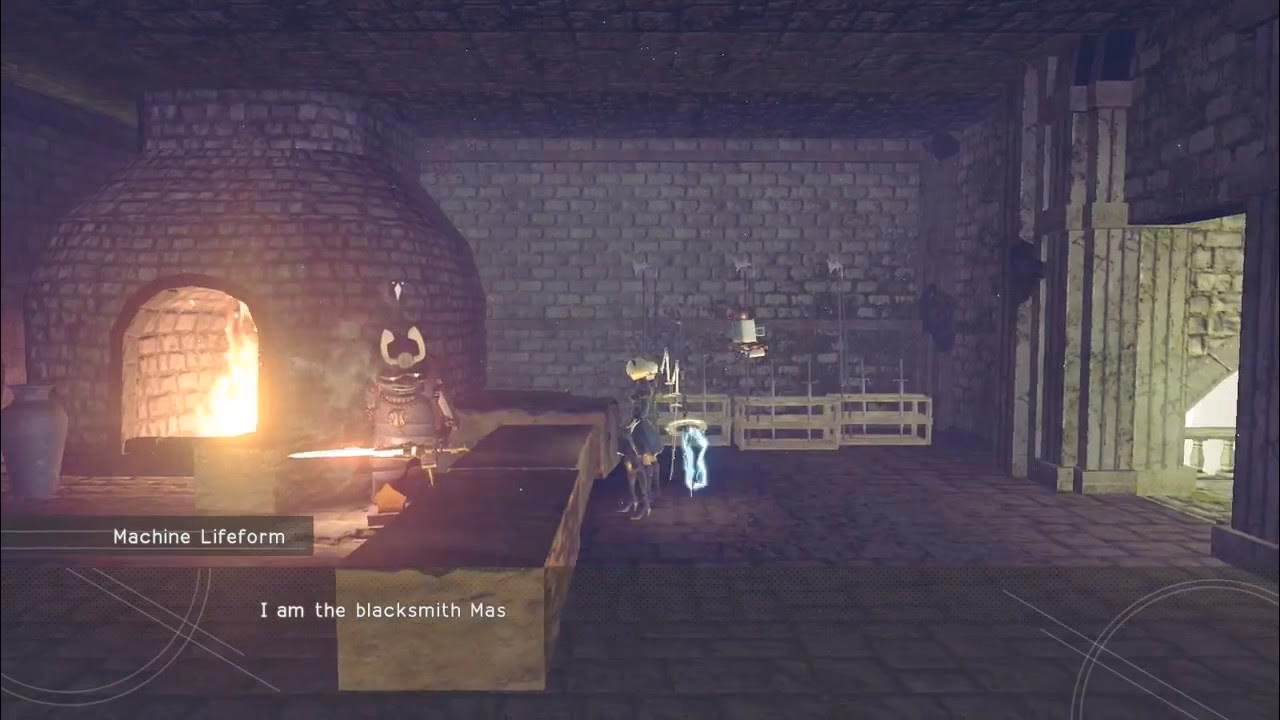 Where is the hidden machine blacksmith in Nier Automata?