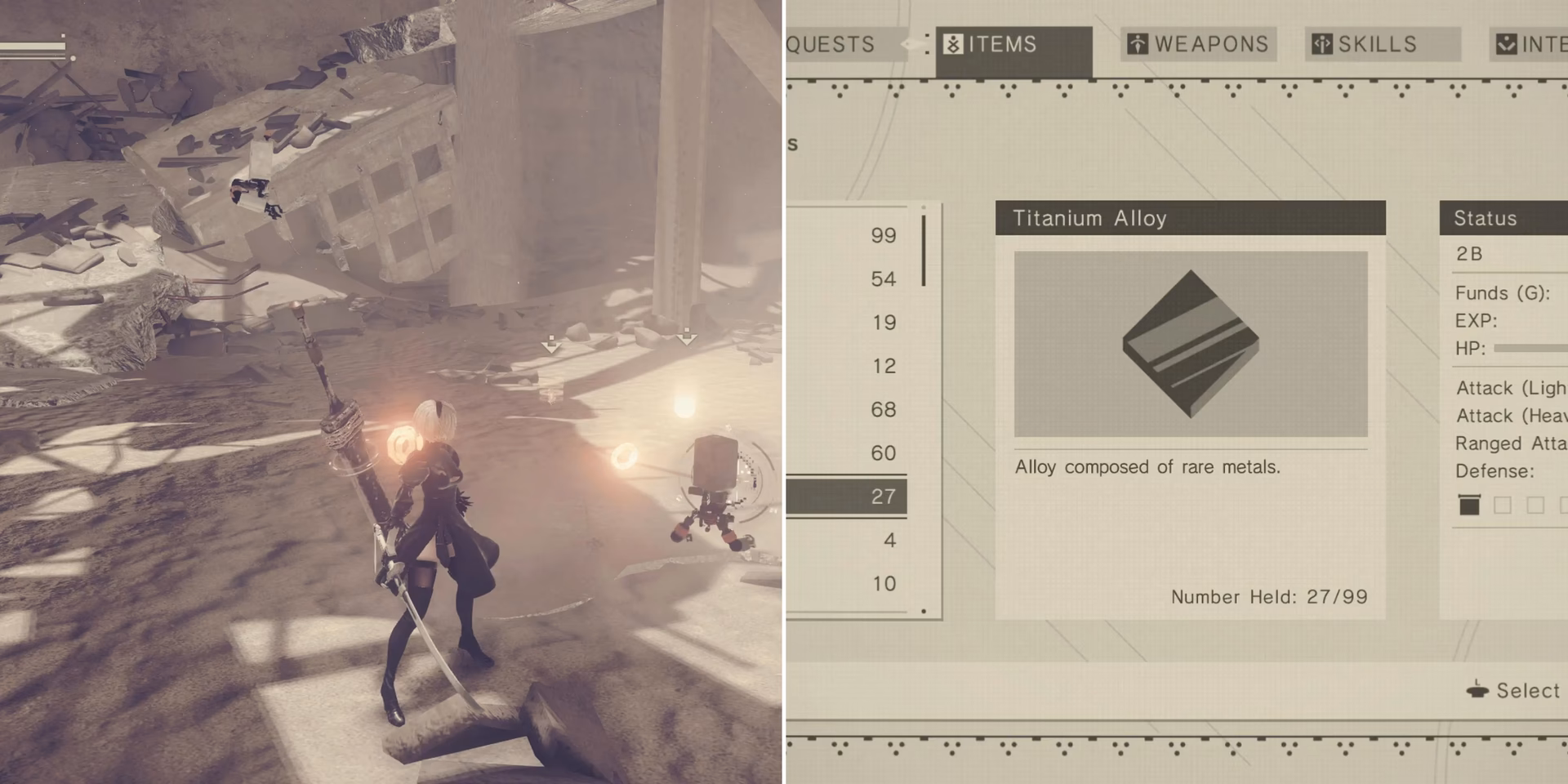 What is titanium alloy in Neor automata?