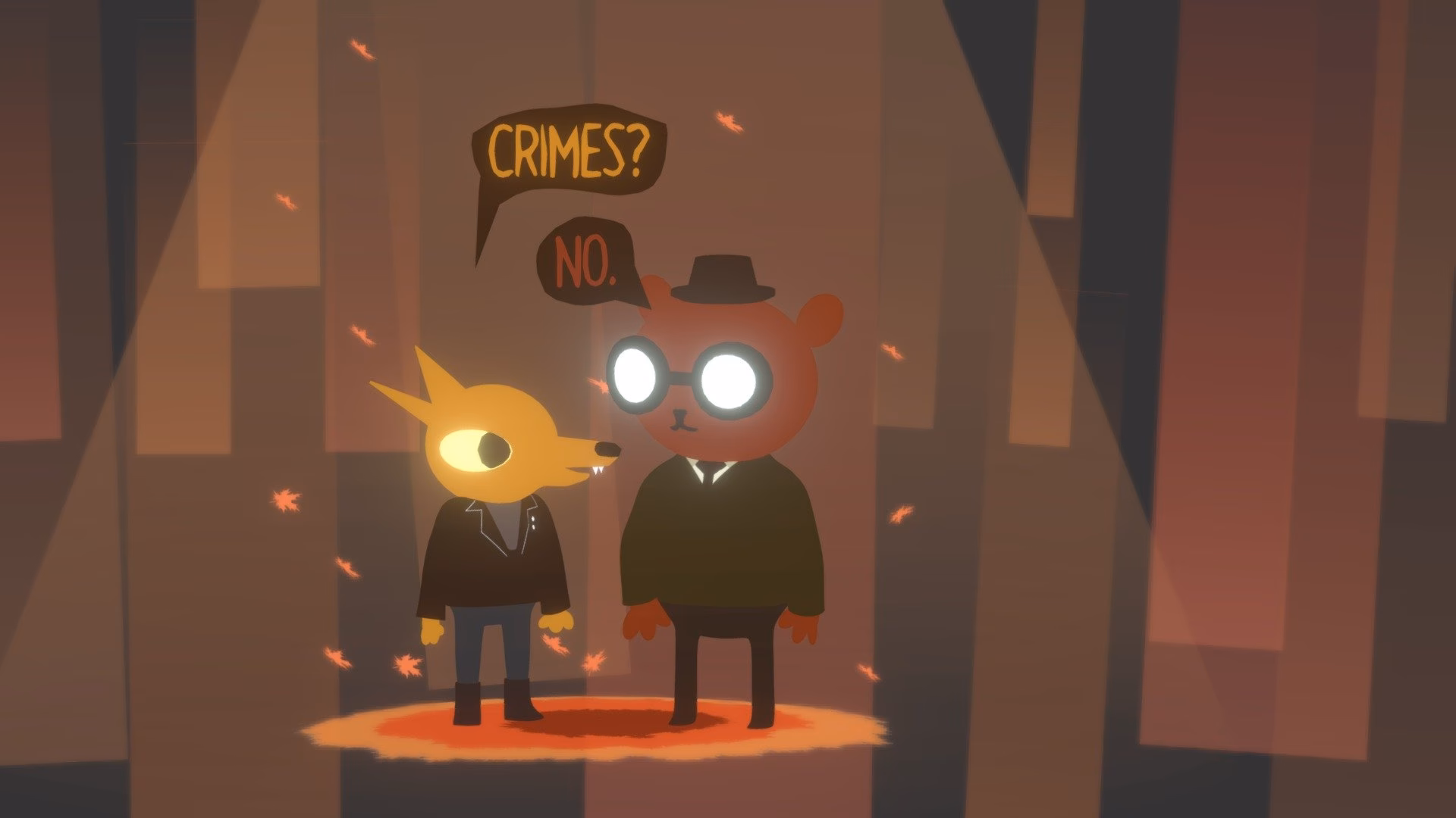 Why does Gregg leave Angus in the woods?