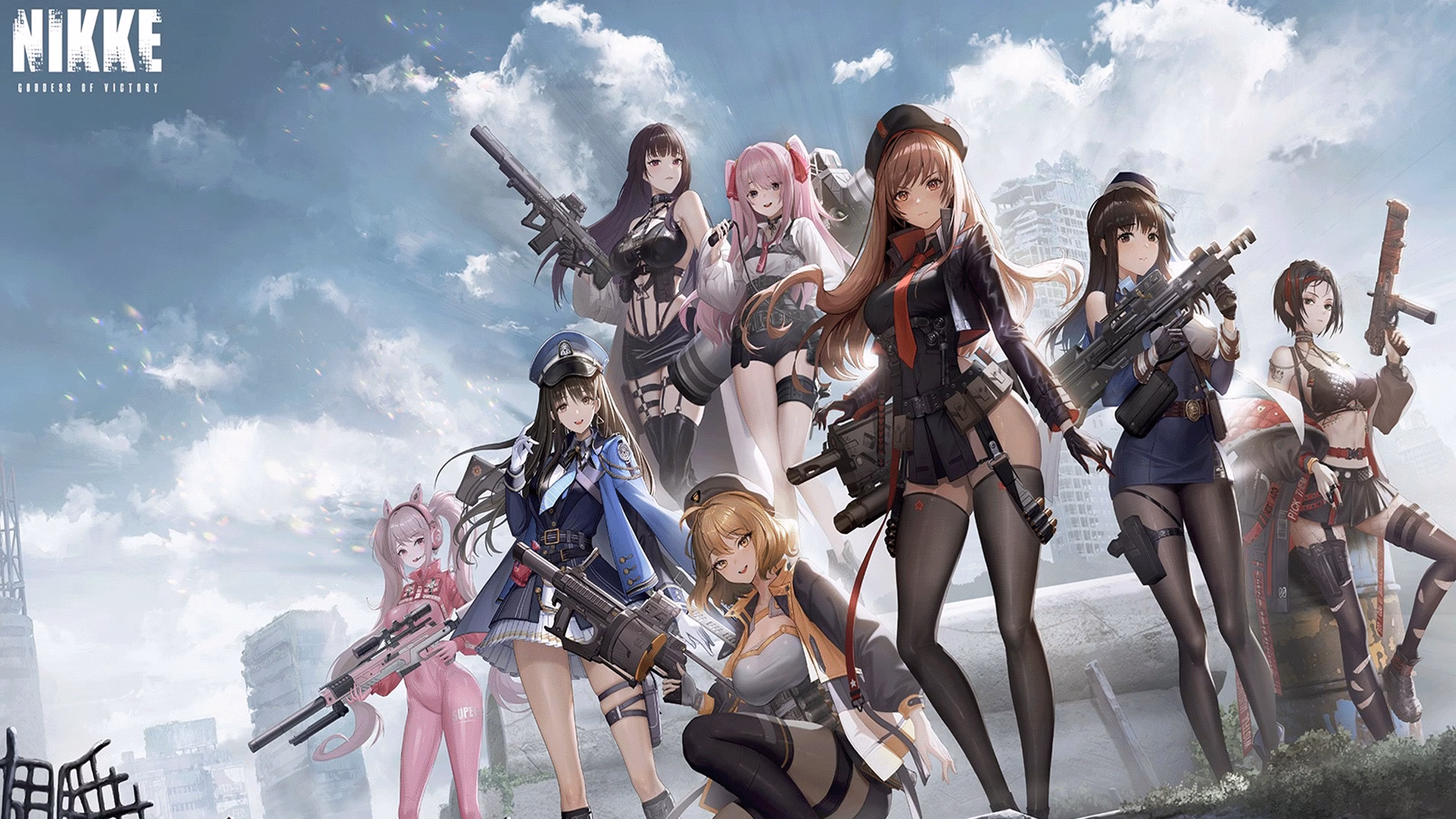 How many goddess of victory Nikke wallpapers are there?