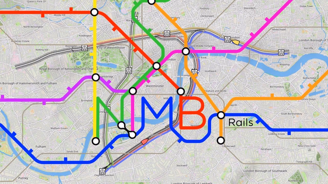 Can NIMBY rails stack multiple trains (trams) in a platform?