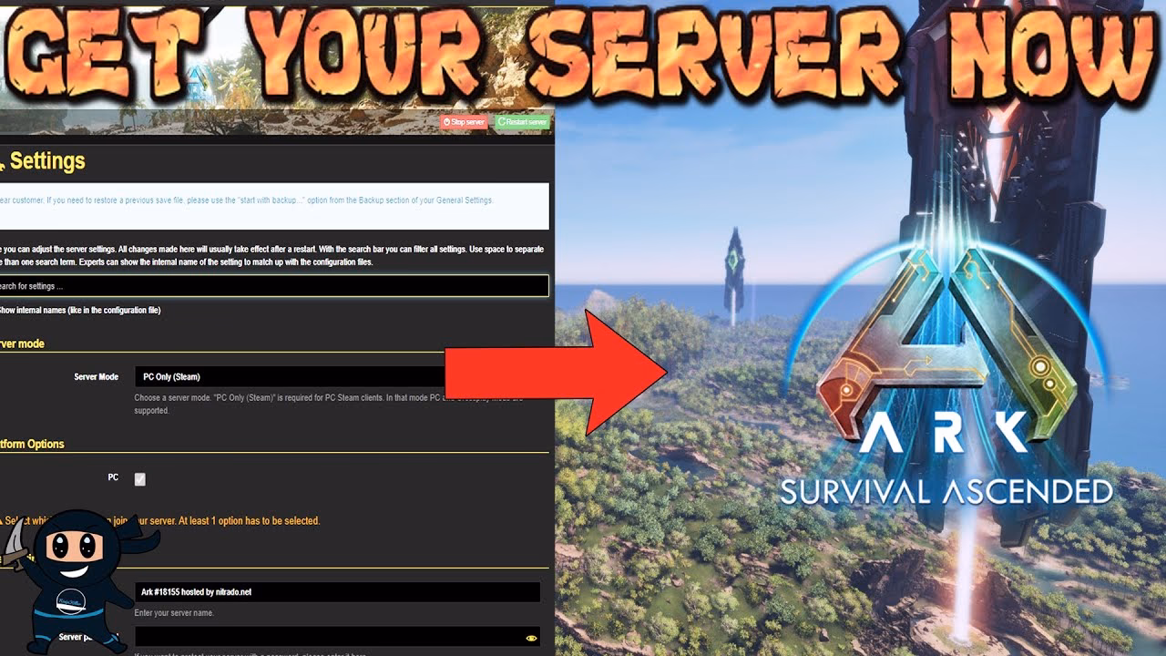 ¿Cómo configurar Ark en nitrado?