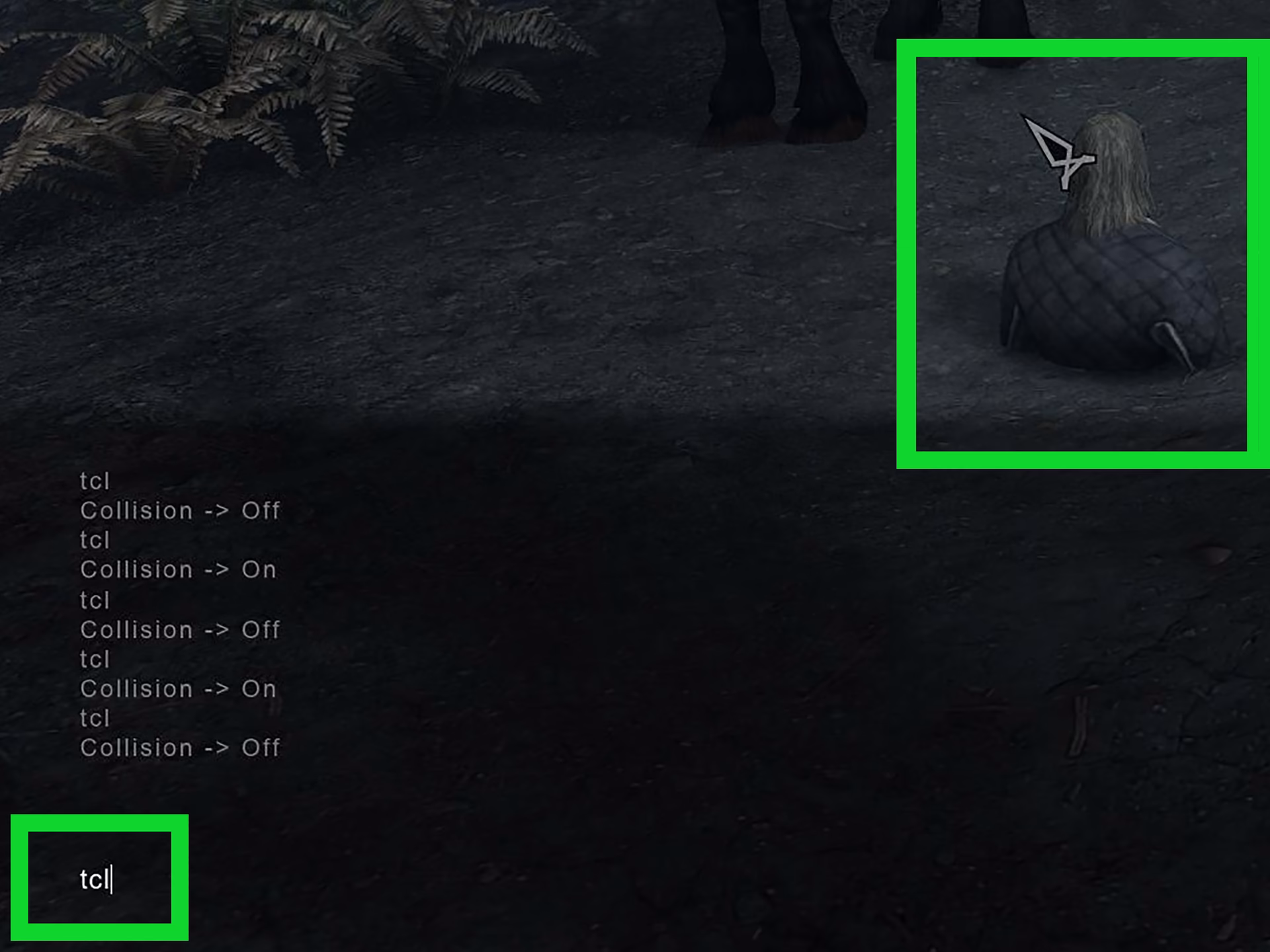 How do you turn noclip on Skyrim?