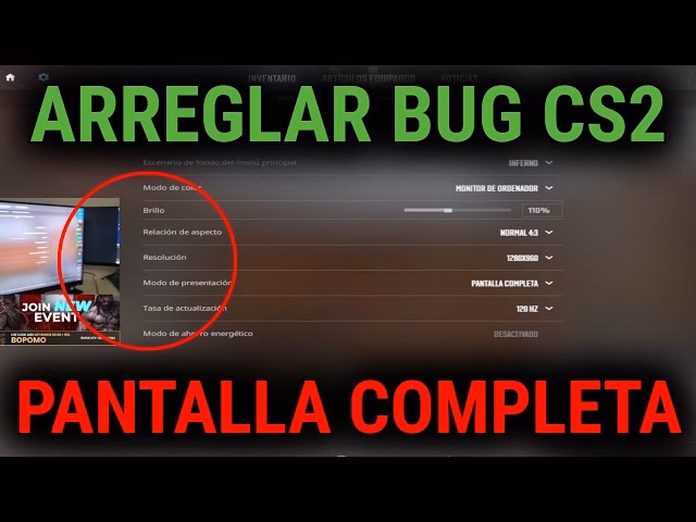 ¿Cómo cambiar la resolución de la pantalla en CS:GO?