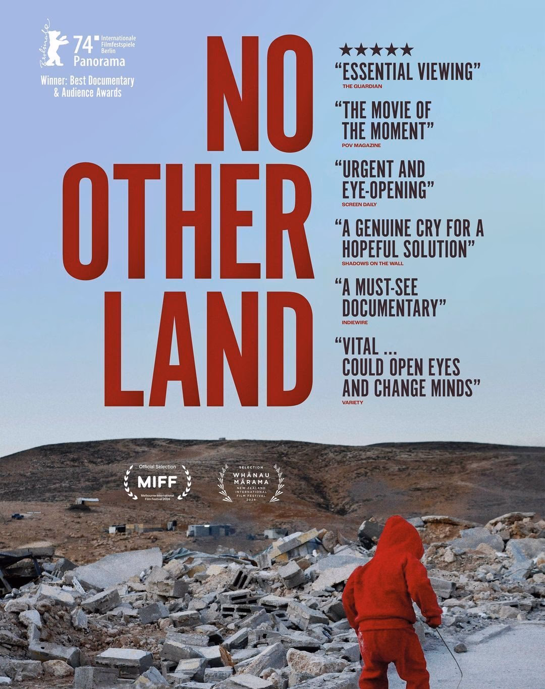 ¿Cuál es el mensaje del filme No Other Land?