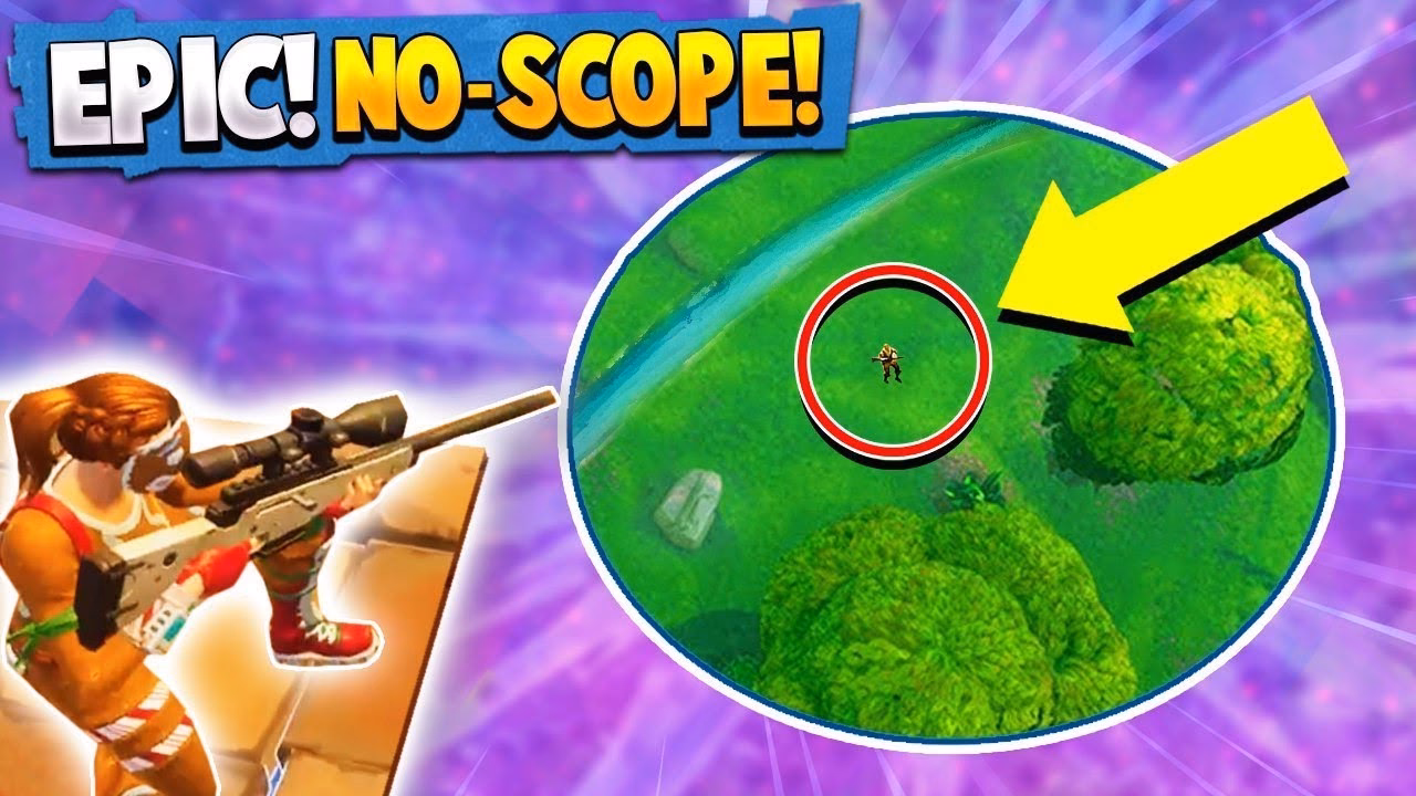 What is a no-scope in a first-person shooter game?