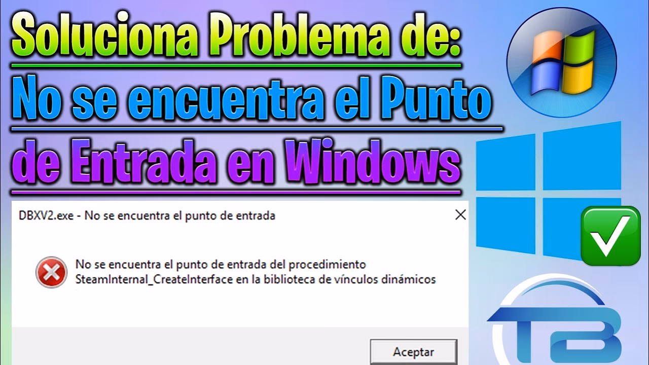 ¿Qué significa que no se ha encontrado un punto de entrada?