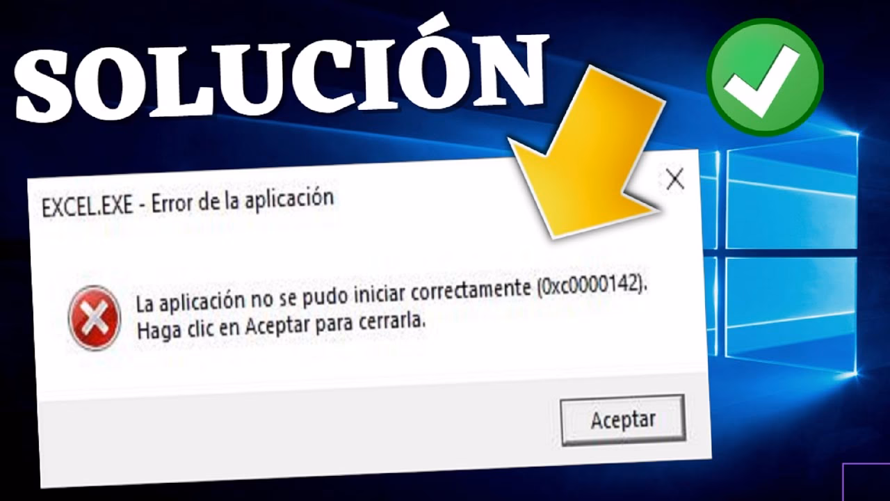 ¿Qué puede causar el error al iniciar programas?