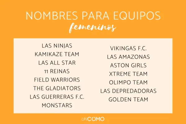 ¿Cuáles son los nombres de equipos creativos para su equipo de ventas?