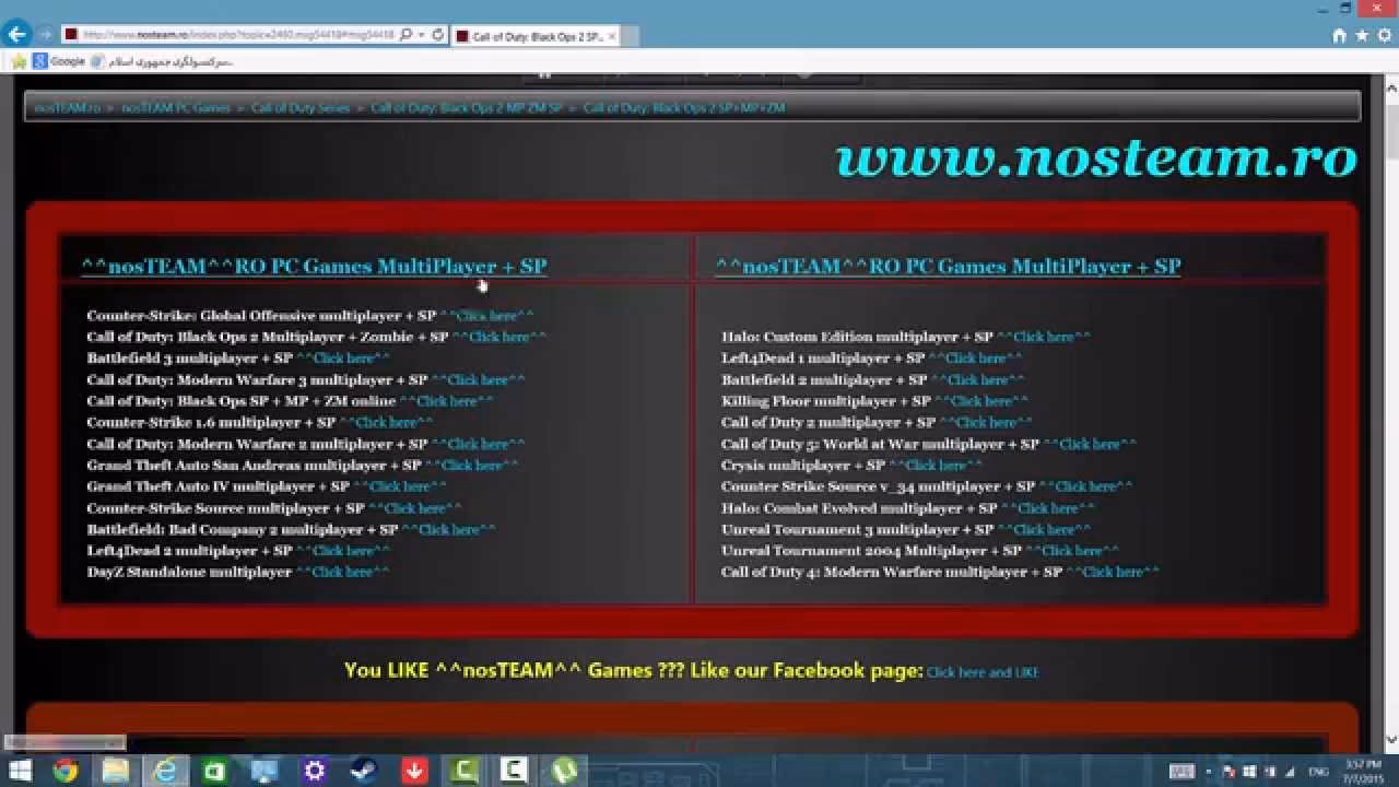 Is nosteam a safe site to download PC games?