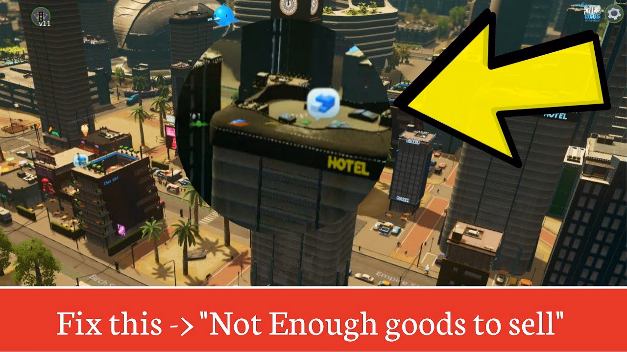 What happens if a commercial building doesn't get enough goods?