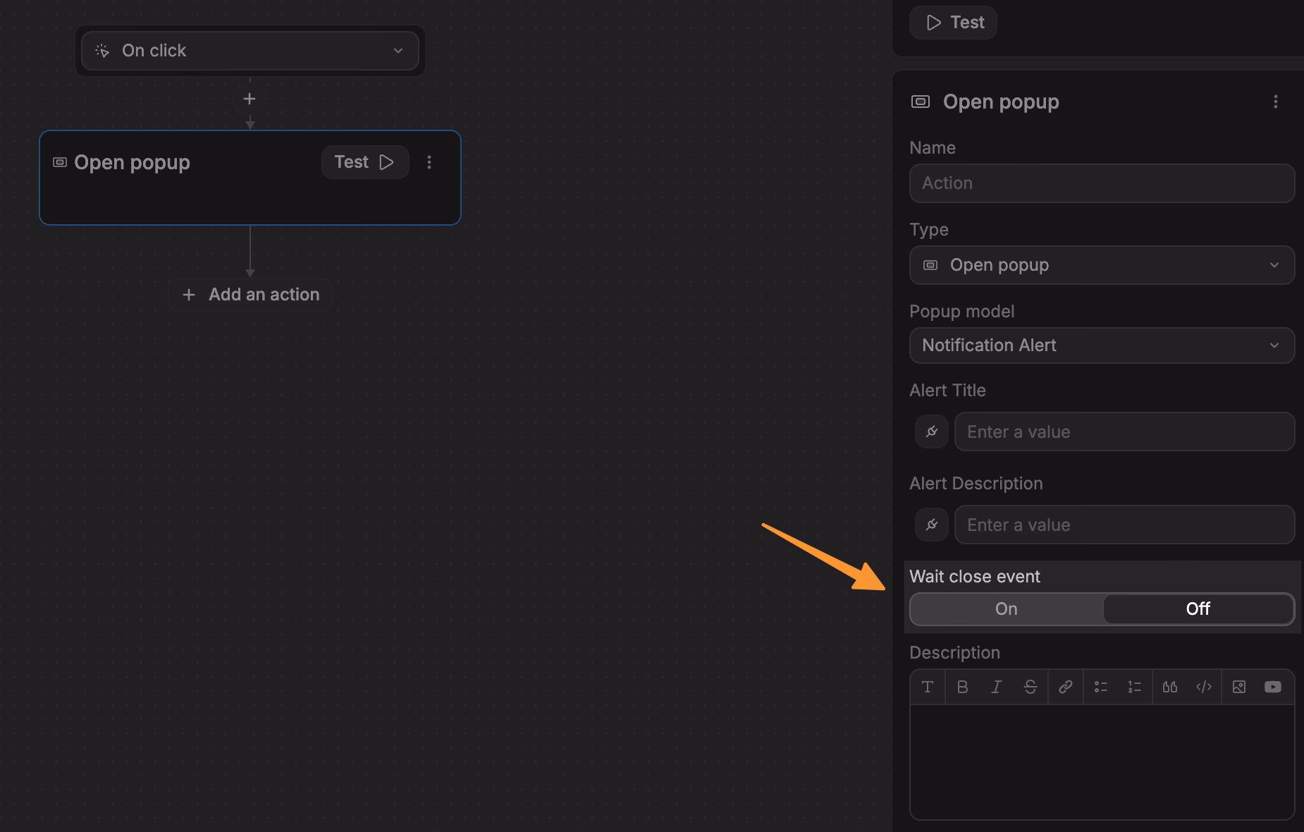 What happens when a notification interface is closed?