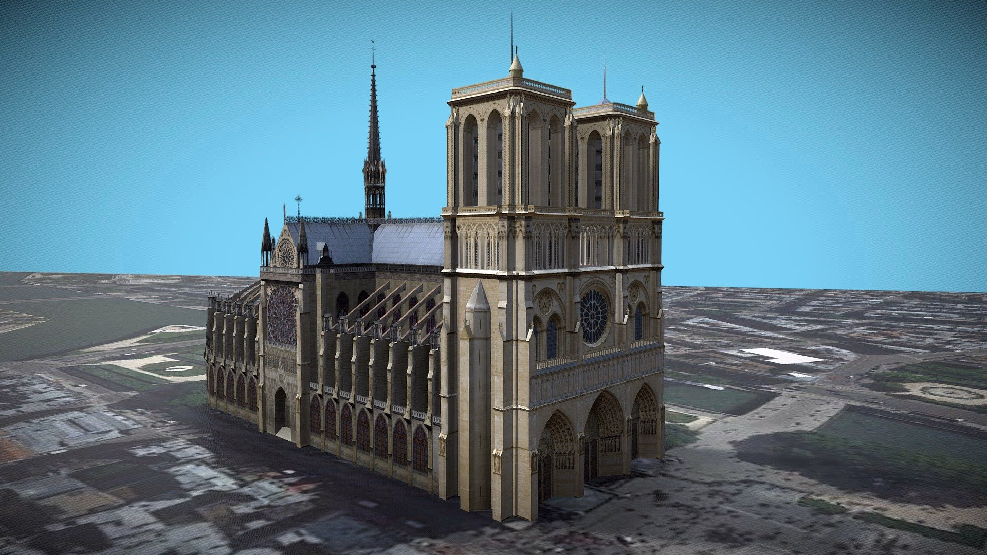 Are Notre-Dame 3D models available for free?